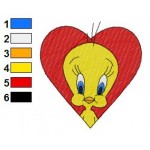 Looney Tunes Tweety 14 Embroidery Design